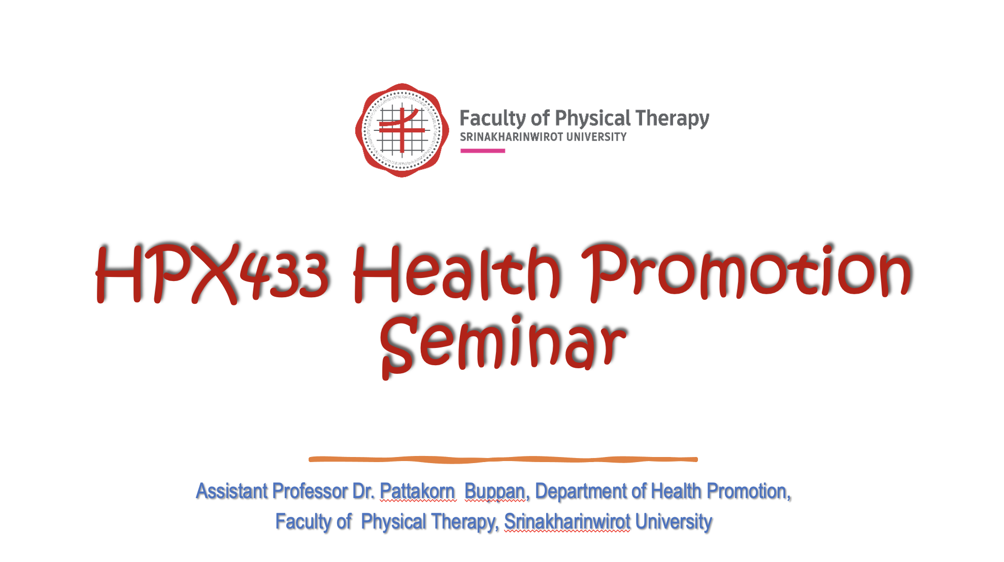 HPX433 Health Promotion Seminar/65