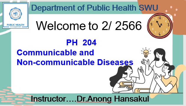  PH204 Communicable and Non-communicable Diseases