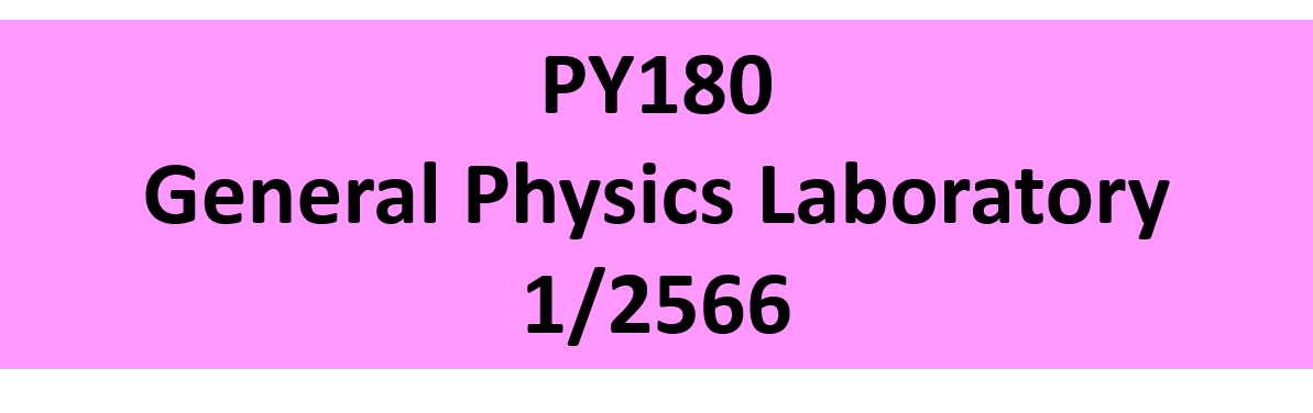 General Physics Laboratory 1/2566