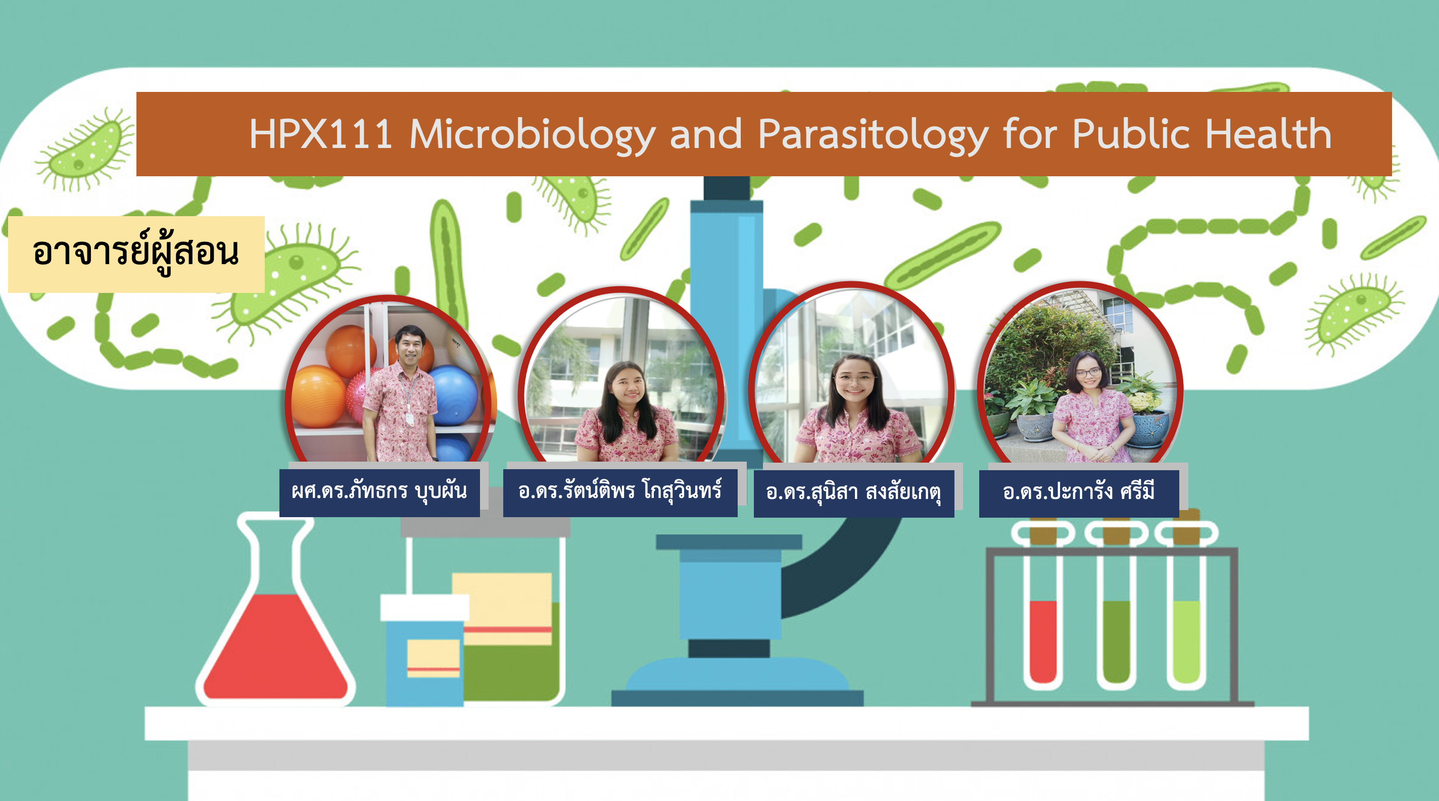 HPX111 Microbiology and Parasitology for Public Health 1/2566