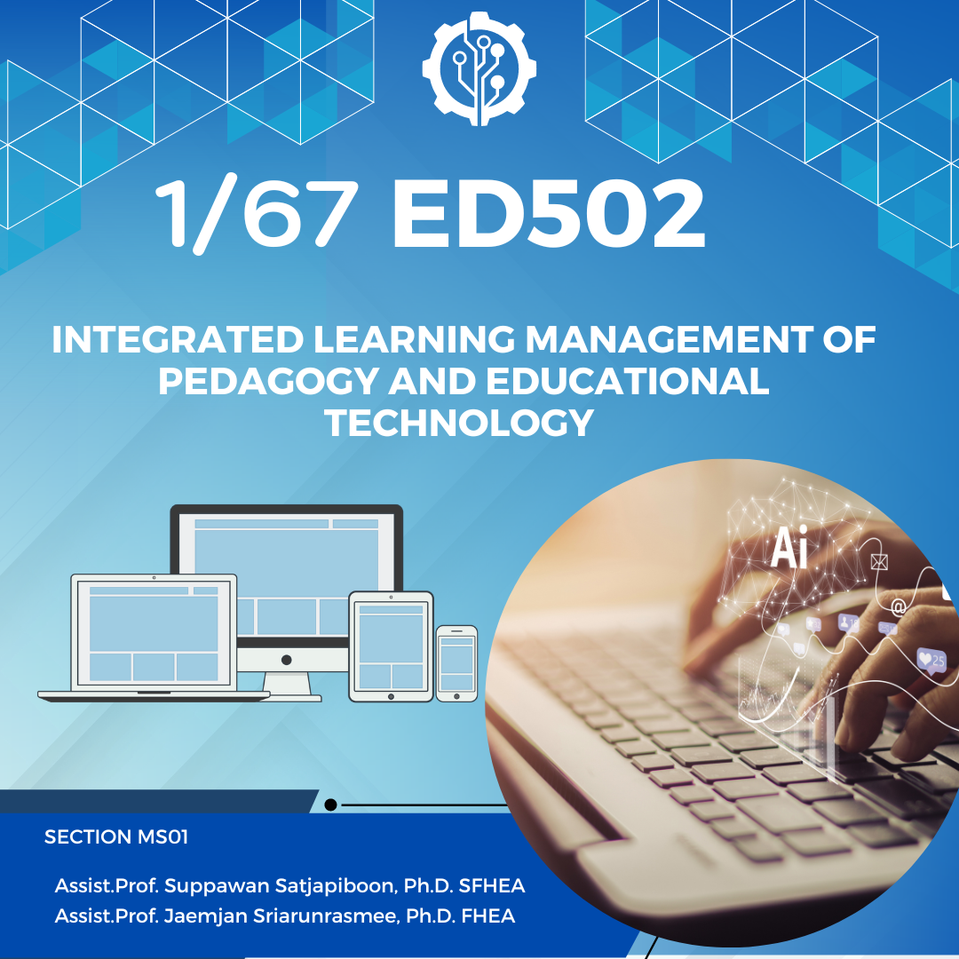 1-67 ED502 Integrated Learning Management of Pedagogy and Educational Technology